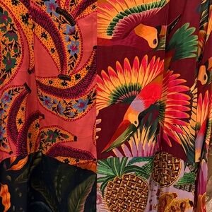 FARM RIO Tropical Print Tunic/Mini Dress